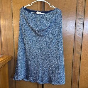 Chelsea & Violet Blue Speckled A-Line Knit Skirt